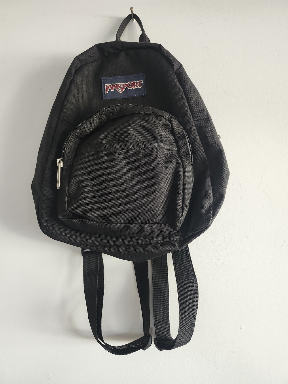 Mini JanSport Backpack | Black | Front Pocket | New Without Tags 🖤